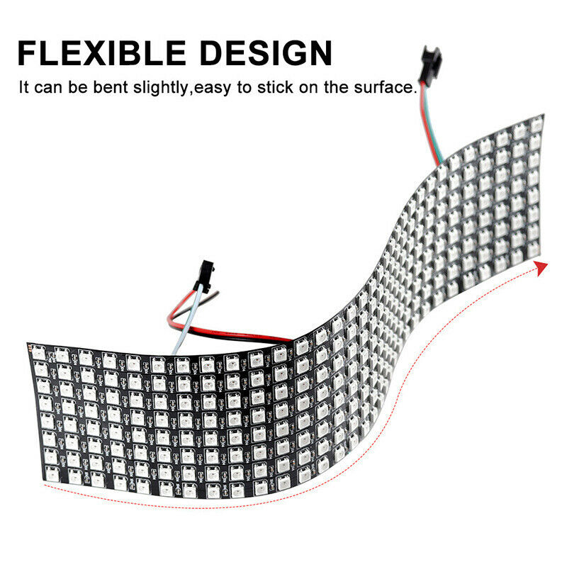 16X16 SK6812 WS2812B Addressable Flexible LED Panel Pixels Screen Digital PixeZ1