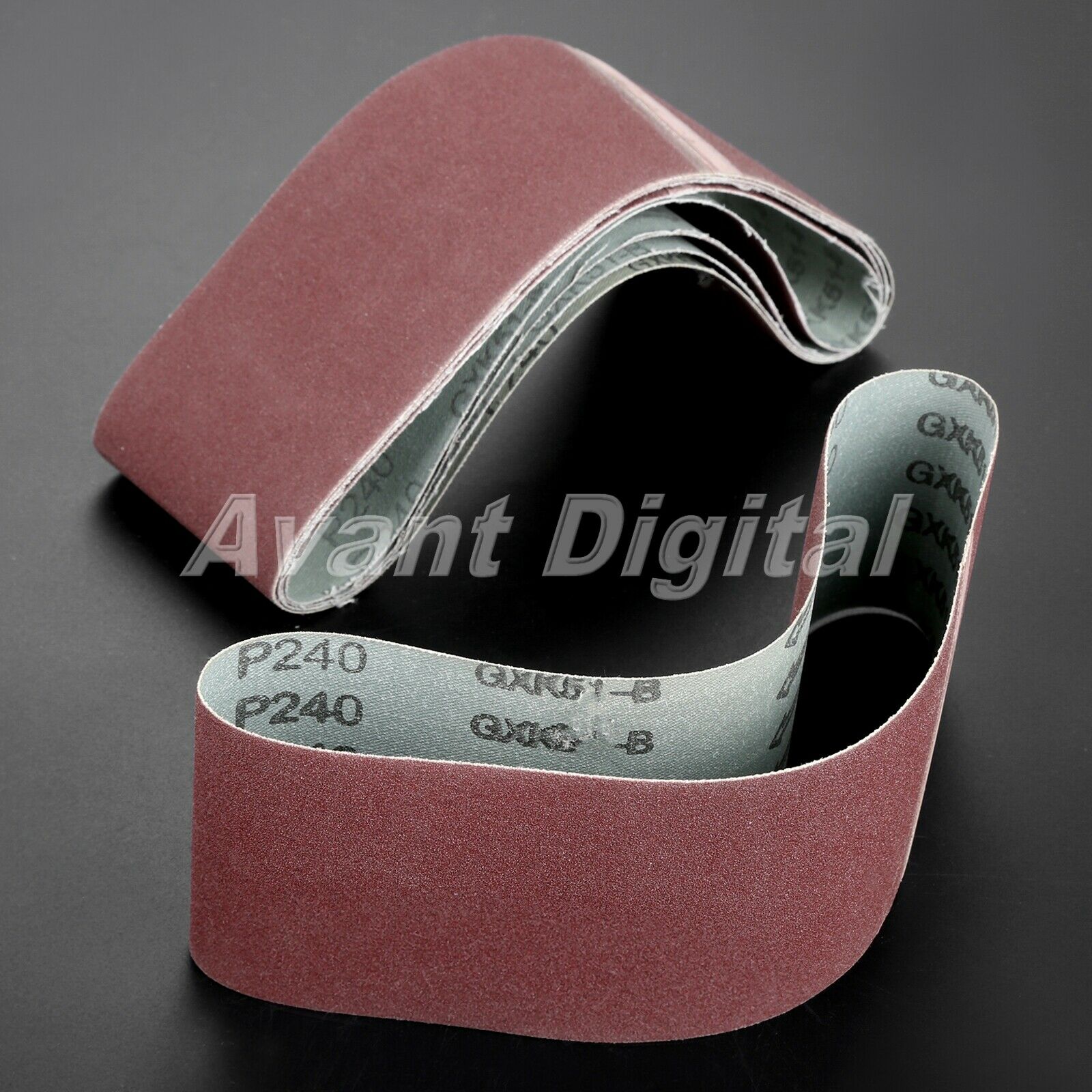 5pcs 240# Grit Sanding Abrasive Sander Belt Sharpening Grinding Polishing Tool