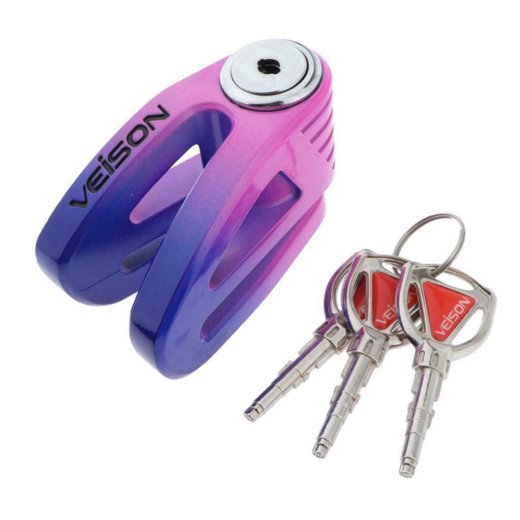 Polished Anti-theft DX11 Disc Brake Lock Locking Alarm For Motorcycles Bike