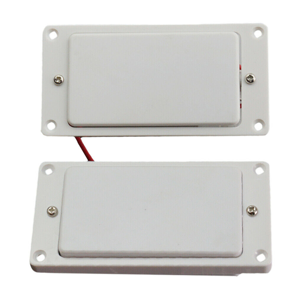 2x White Sealed Humbucker Pickup Frame Spare Parts for
