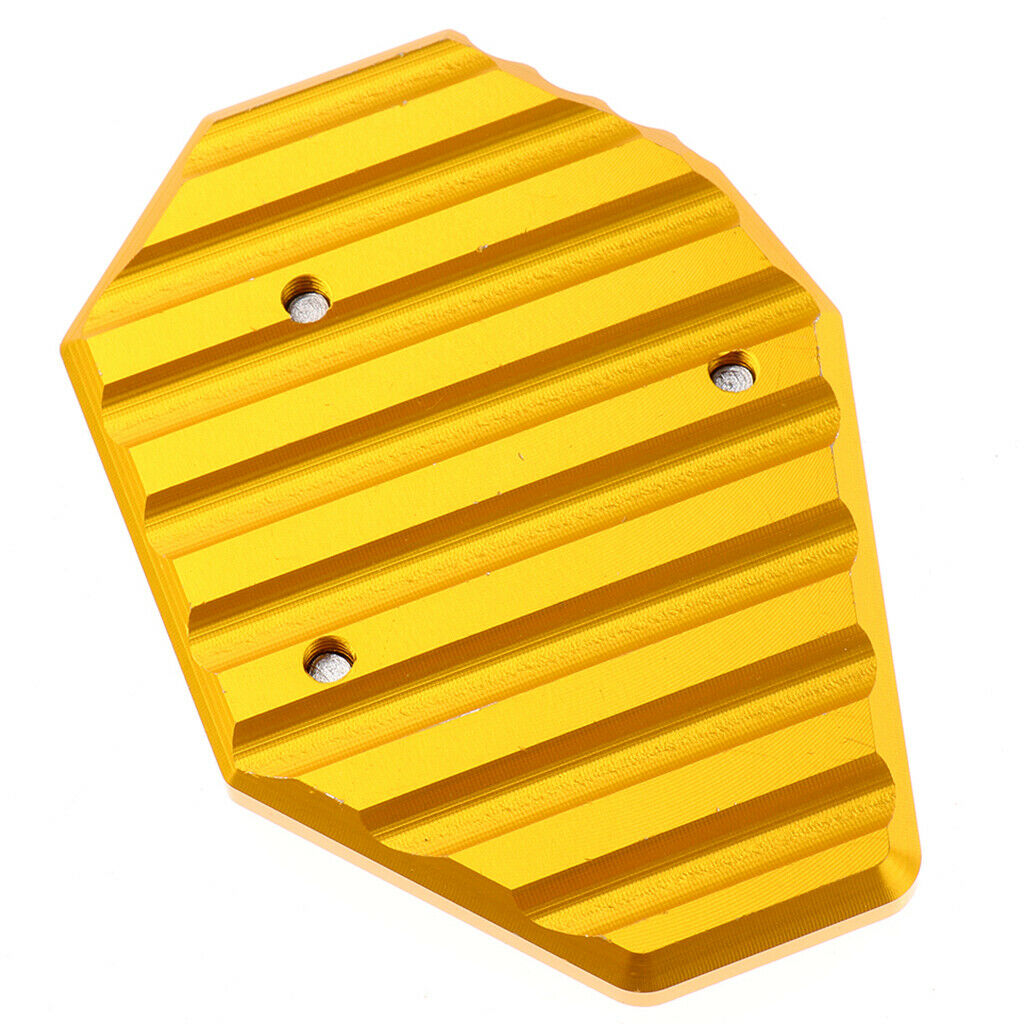 Motorcycle Kickstand Side Stand Extension Plate Pad for YAMAHA MT-07 Yellow