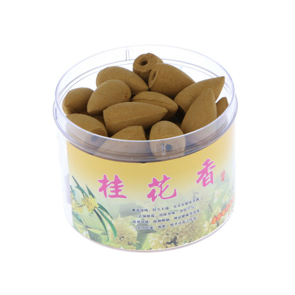 Tower Incense Smoke Bullet Incense Cones Backflow Aromatherapy_Osmanthus