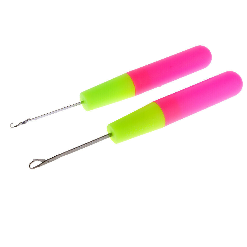 5x Latch Hook Crochet Needle Set Hair/Micro Braid Hair Extension Rug Making