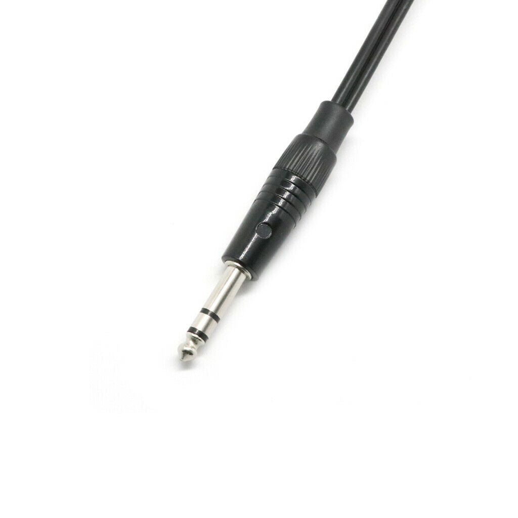 2 Pieces 6.35mm Stereo Male to Double XLR Male Audio Splitter Cable for DJ Mixer