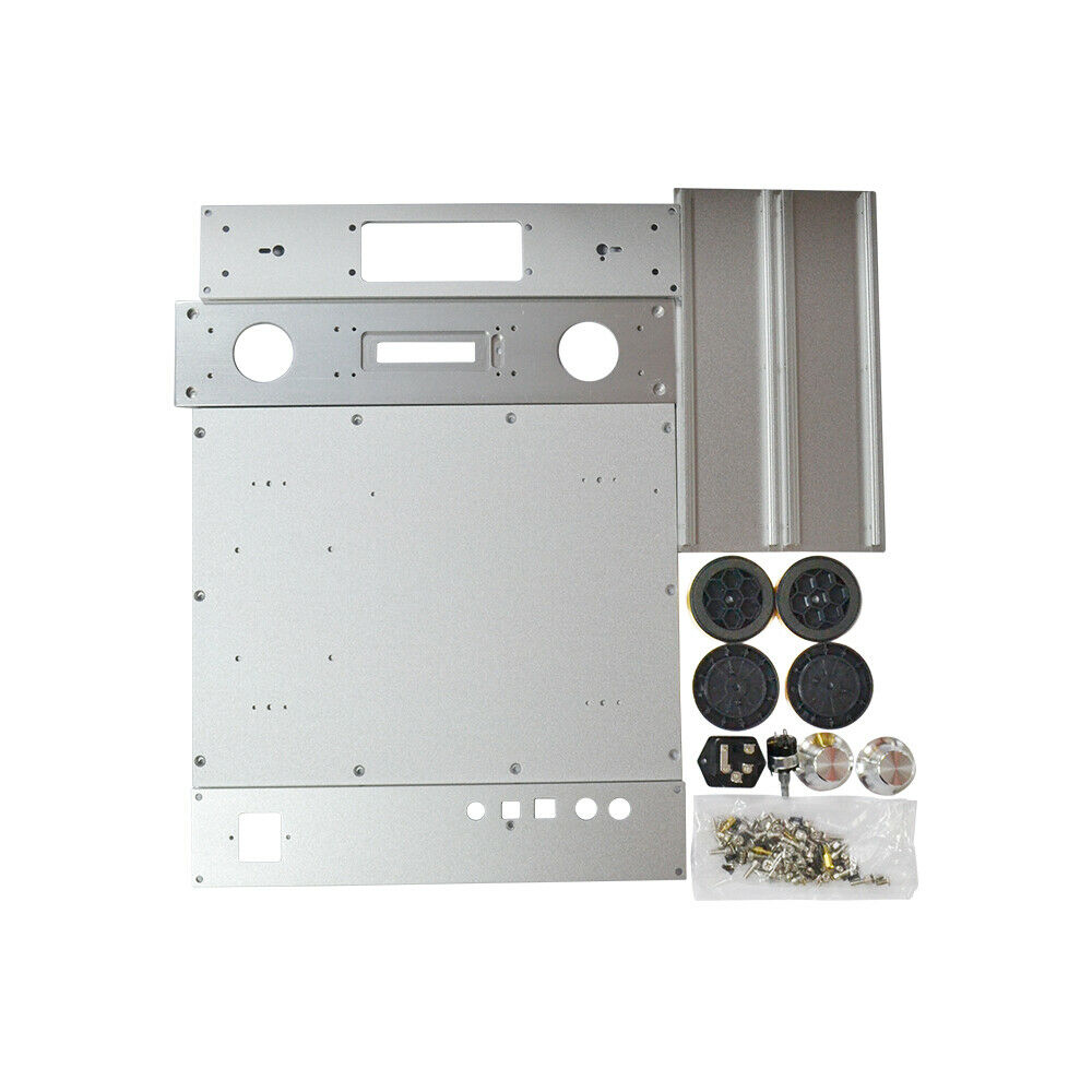 Full Aluminum AK4497 Double Soft Dontrol Chassis Amplifier Enclosure Box