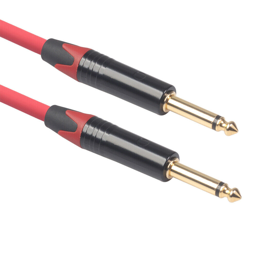 6.35mm   Male to Male Audio Line for Guitar Mixer Amplifier 5m