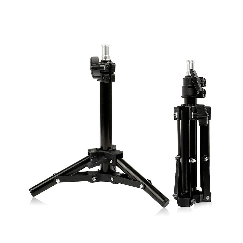 Professional Tripod Light Stand Camera Accessories Convenient To Extend Black