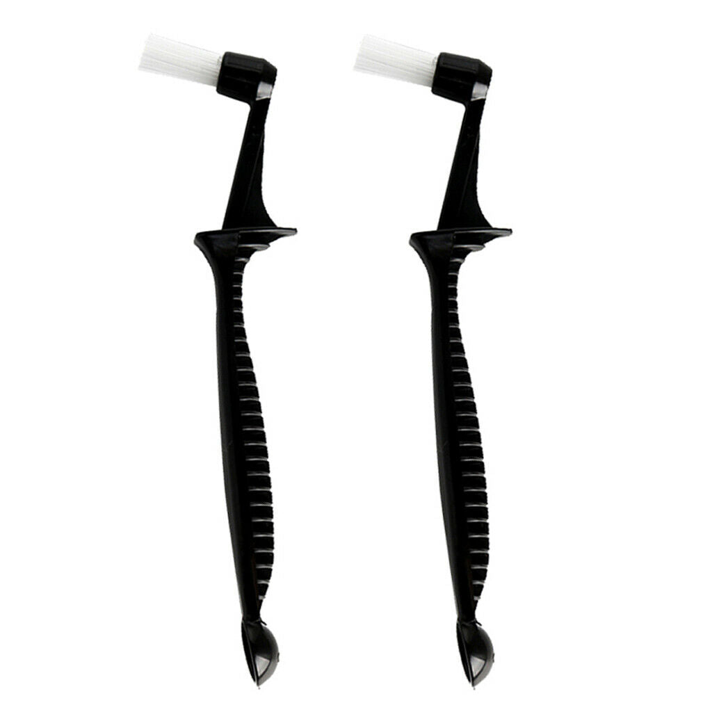 2Pcs Coffee Machine Brush Cleaner Nylon Espresso Brush with Spoon,Unique Design