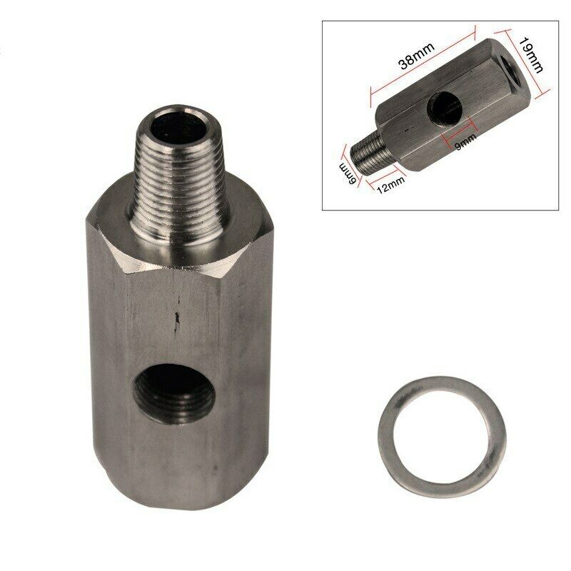1/8'' NPT Oil pressure sensor Tee to NPT Adapter Turbo Supply Feed Line Meter