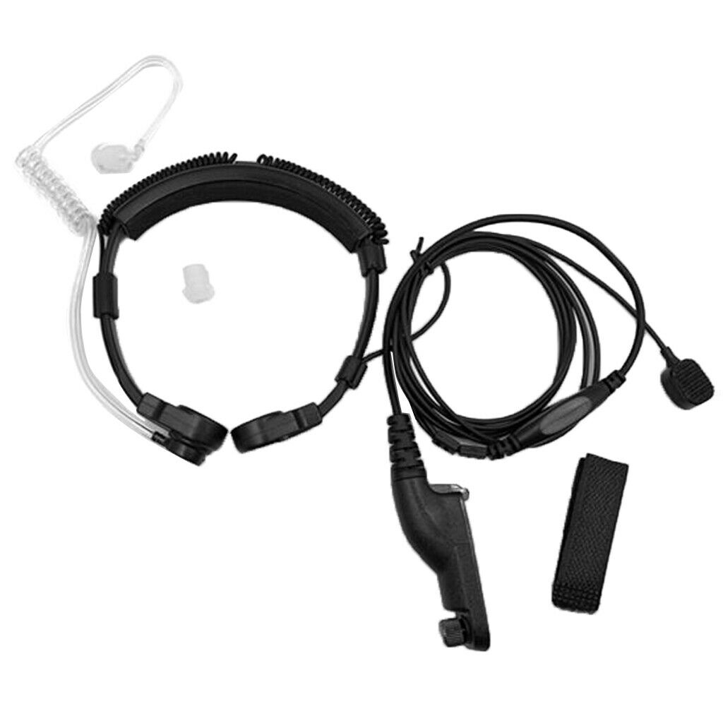 Throat Mic Earpiece for   Multiple Pin Two Way Radio Walkie Talkie