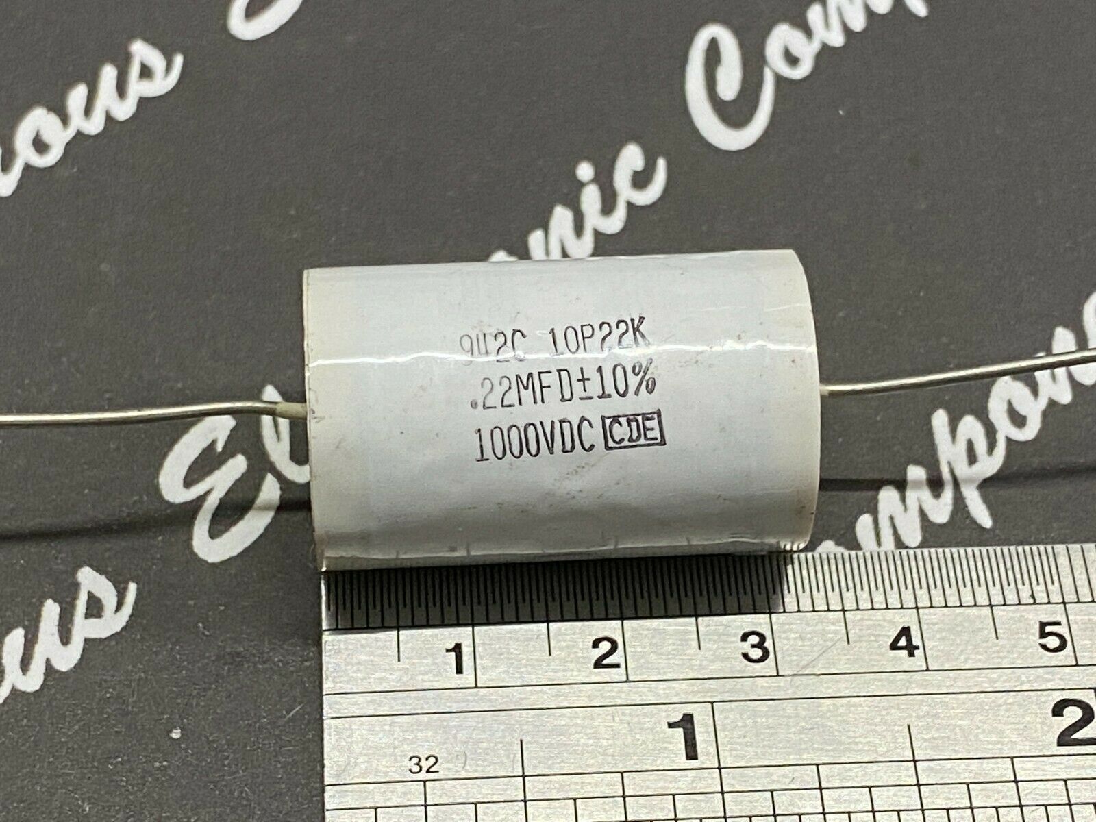 1pcs- CDE 0.22uF 2000V 10% 942C16P22K Axial Polypropylene Capacitor