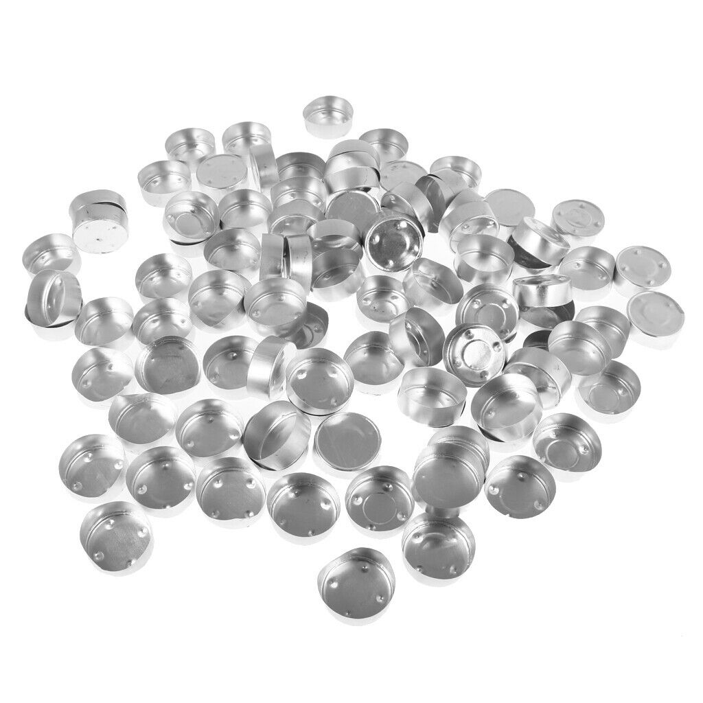 400Pcs Empty Aluminum Tealight Tins Candle Wicks with TABS for Candle Making