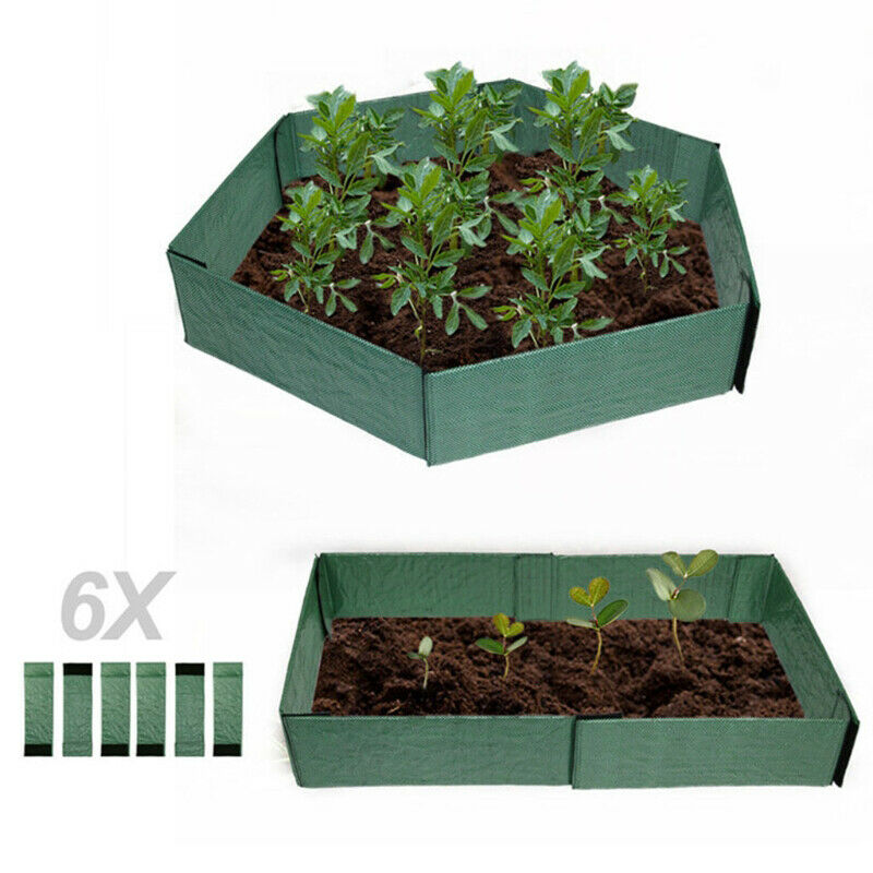 Mobile Polygonal Flowerbed Garden Box Duty Planter Box Bed for Growing Flowers