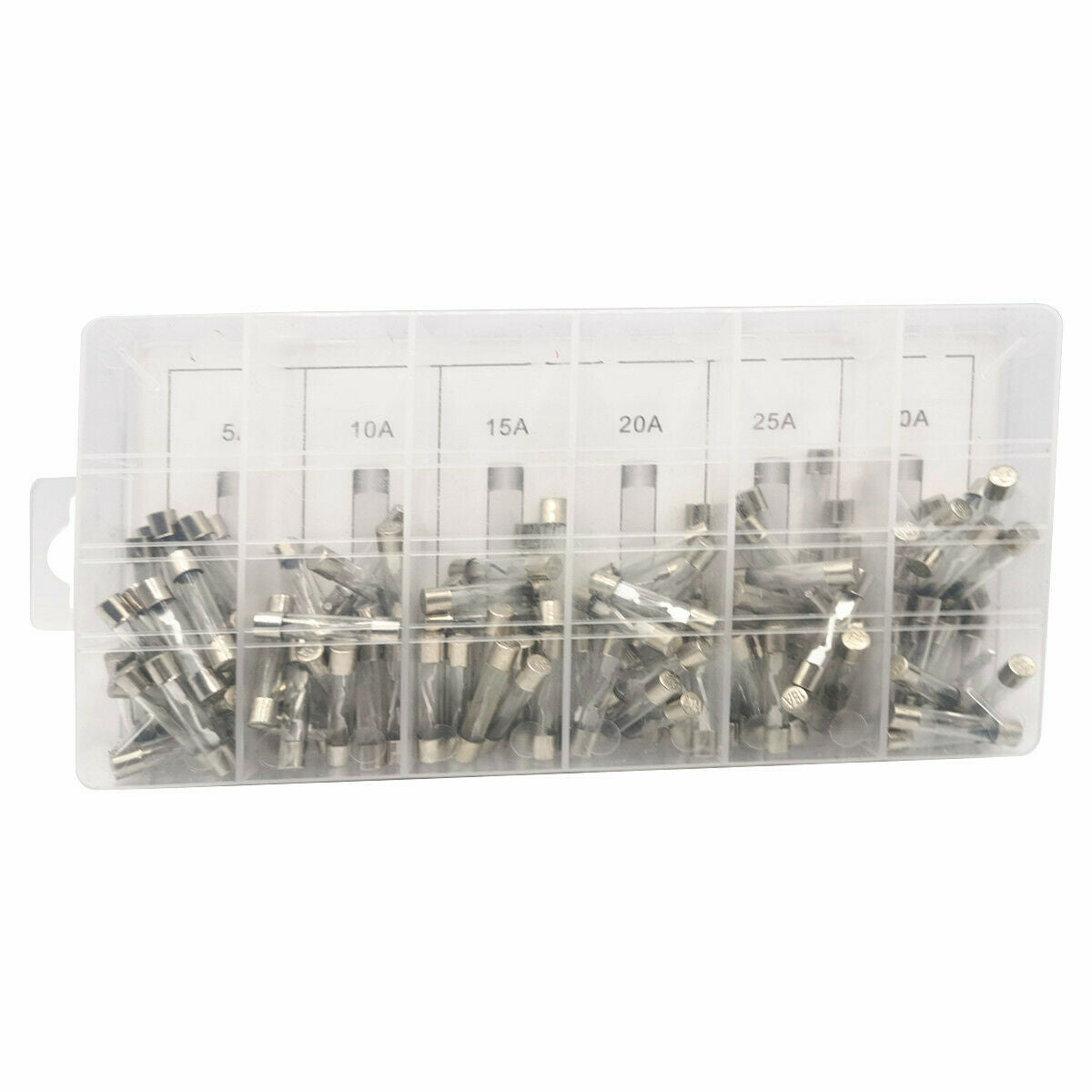 120Pc Car Fuse Glass Fuse Insert Type 12V Small Truck Universal Car 24V Square