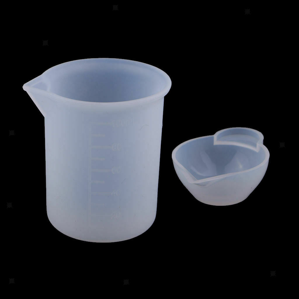 2 Types (8pcs) Graduated Transparent Polypropylene Cups 100ML Measuring Cup for