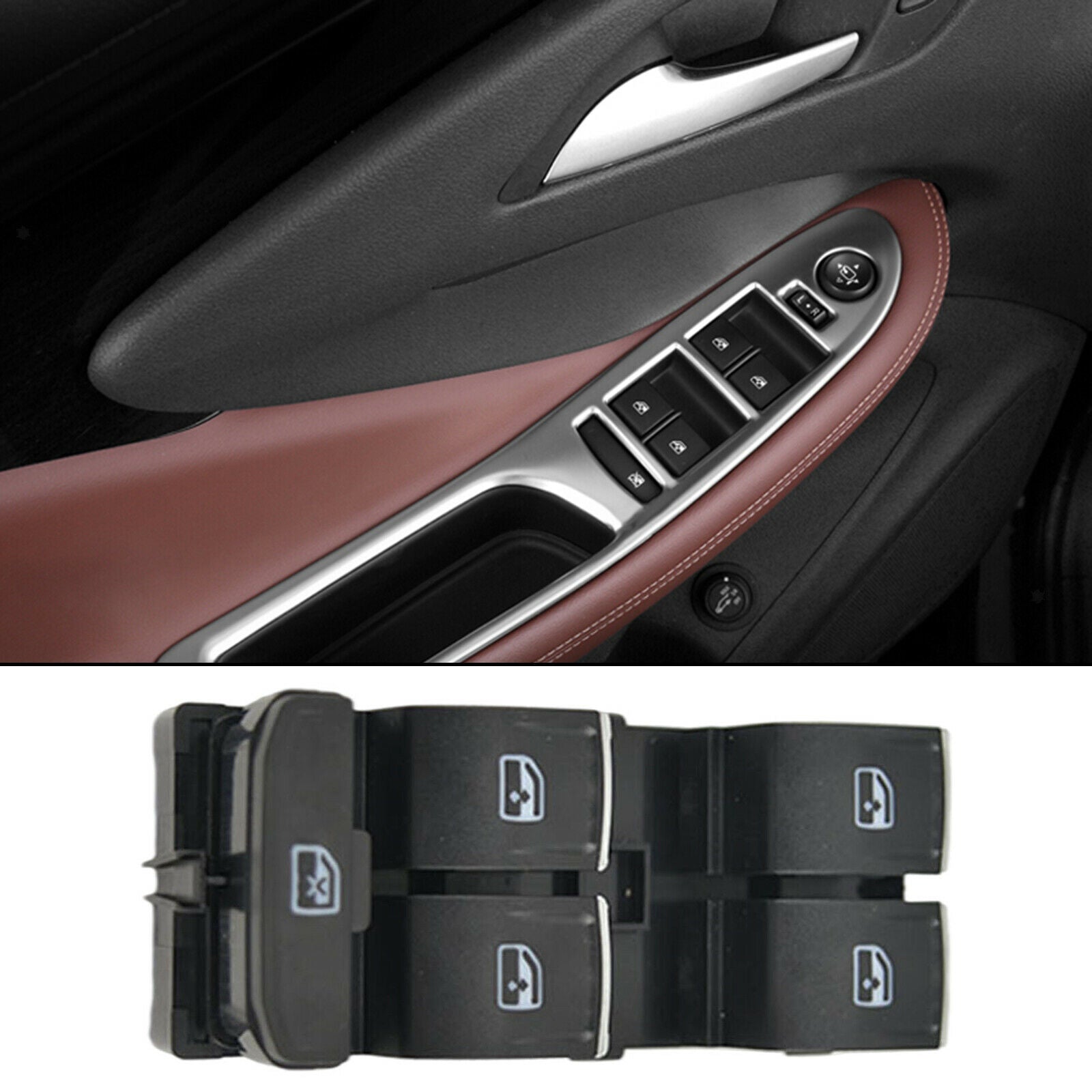 Window Master Control Switch 5G0959857C for VW Passat B8 Tiguan Touran