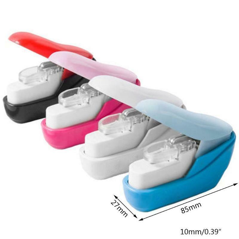 Color Stapleless Stapler Book Paper Stapling Stapler Mini Portable No Staples