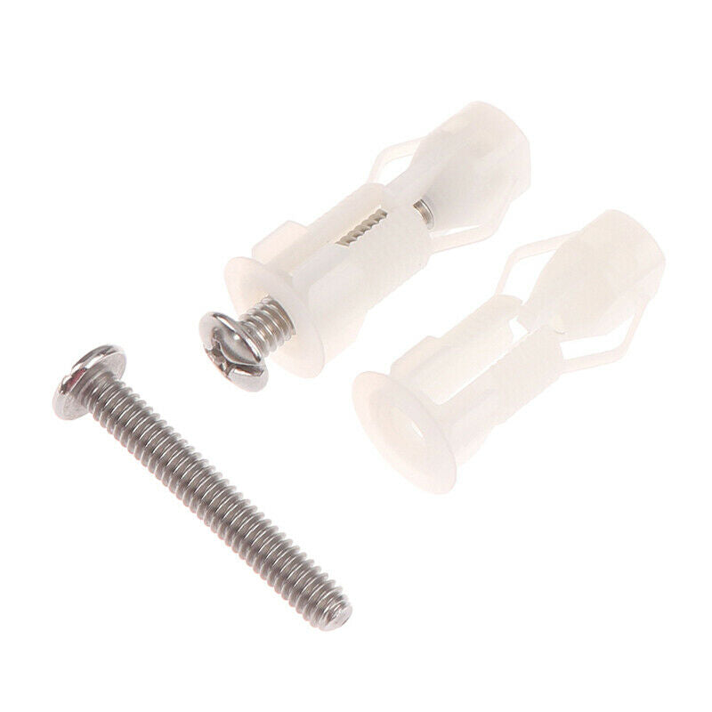 2PCS Toilet Seat Hinges Screws Universal Replacement Toilet Seat Hinge SetJ BU
