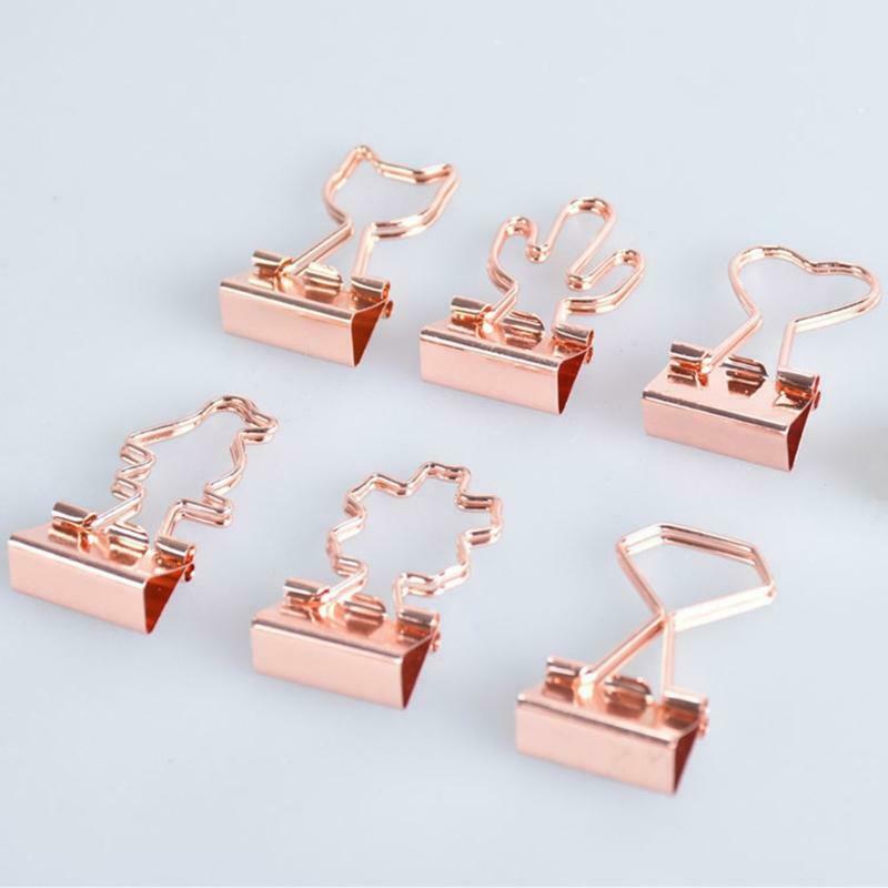10 Pieces Small Paper Clips Mini Binder Clips Paper Clamps Swallowtail Clamp Set