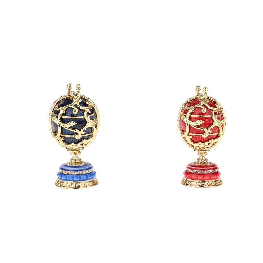 1 Piece Easter Eggs Decorative Jewelry Boxes for Ornaments Gift Blue