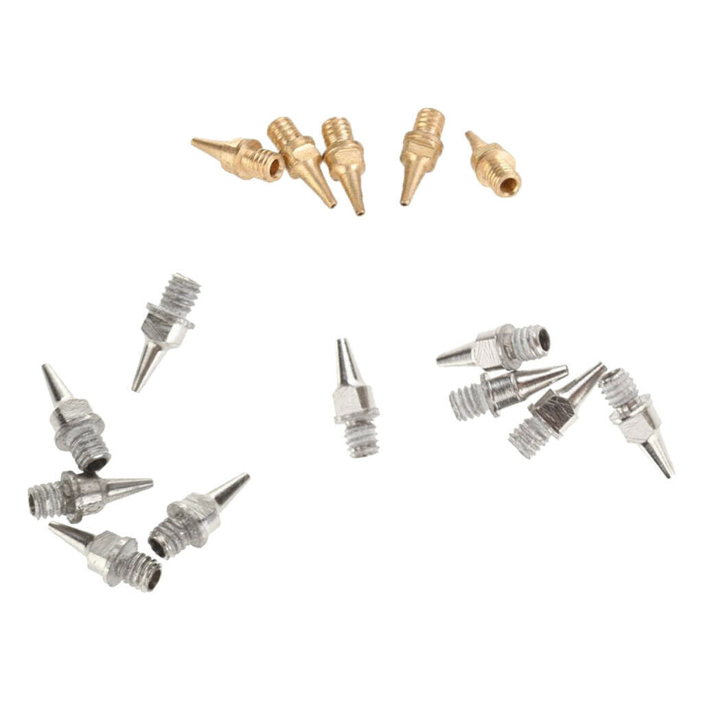 15 Stainless Steel 0.2 &0.3&0.5mm Nozzles Part Replacement For Airbrush