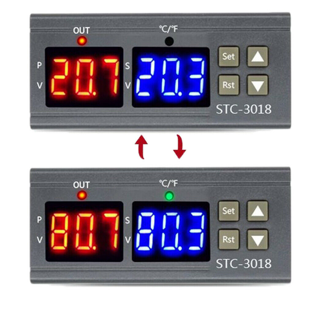 Temperature Controller Celsius&Fahrenheit C/F Thermoregulator Thermostat 12V
