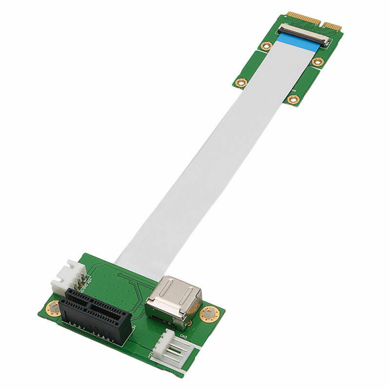 Mini Pci-E To Usb Pci-E Express 1X Riser Extender Adapter Card+15/25Cm Fpc CabN8