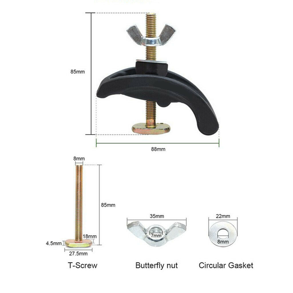 4Pieces CNC Milling Press Plate Clamp T-slot Hold Down Router Accessory New