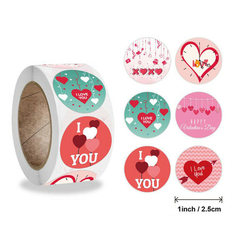 500Pcs I Love You Wedding Party Decor Stickers Valentine's Day Gift Seal .l8
