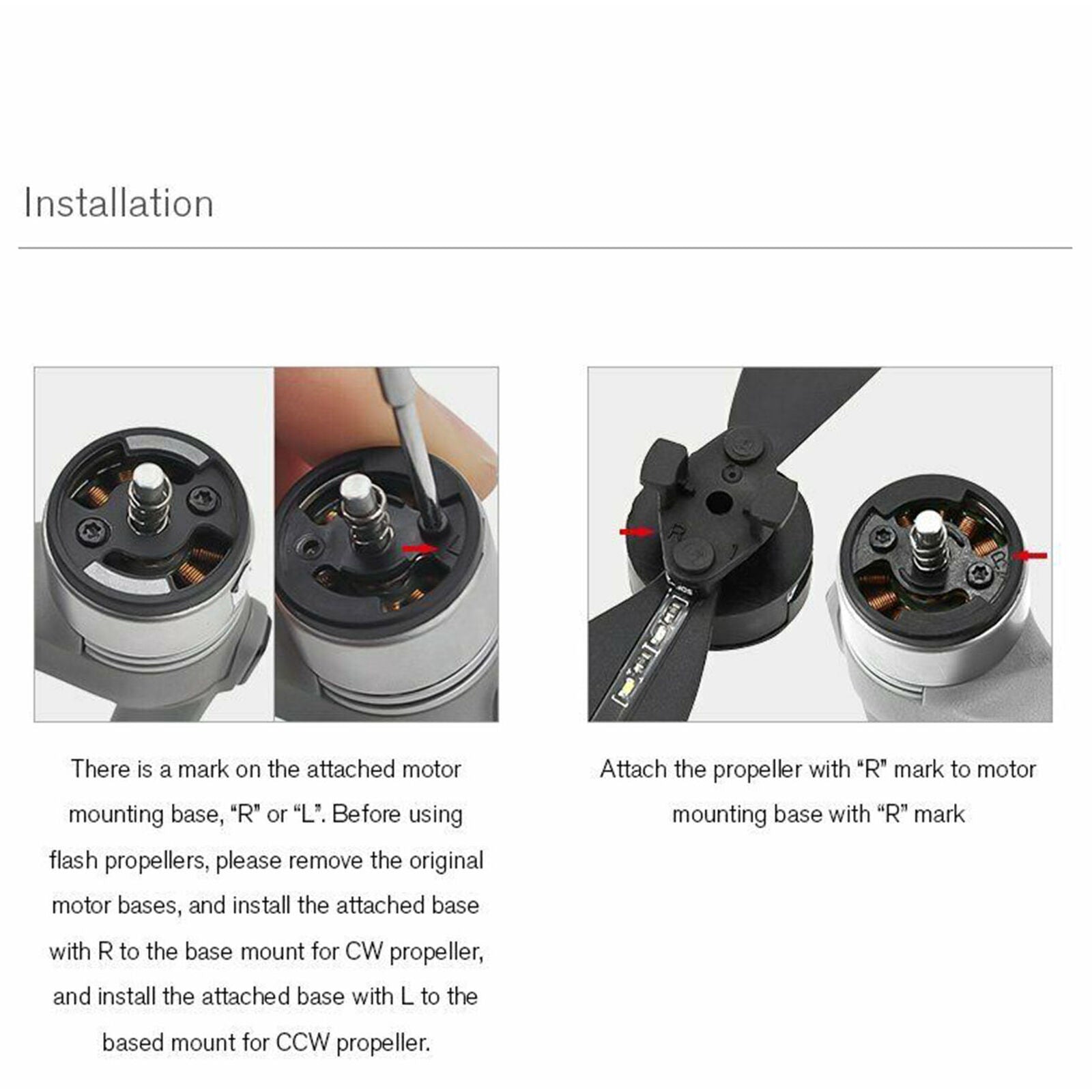 LED Light Flash Propellers Night Flight Accessories For DJI Mavic Air 2 Drone