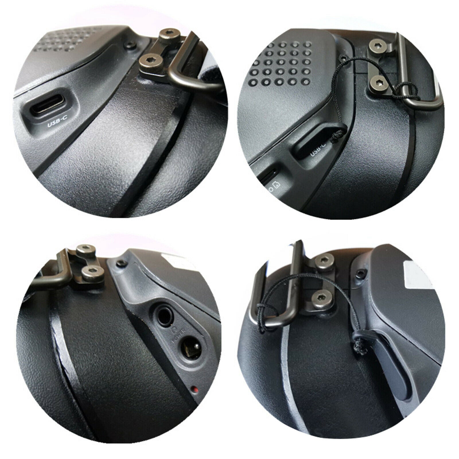 Small Dust-proof Plug Kit For DJI FPV Goggles Replace Black Lightweight