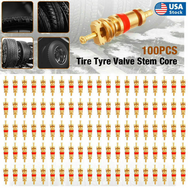 100 Pcs Valve Stem Core Tire Pressure Sensor Cores TPMS Universal Bulk Lot NEW