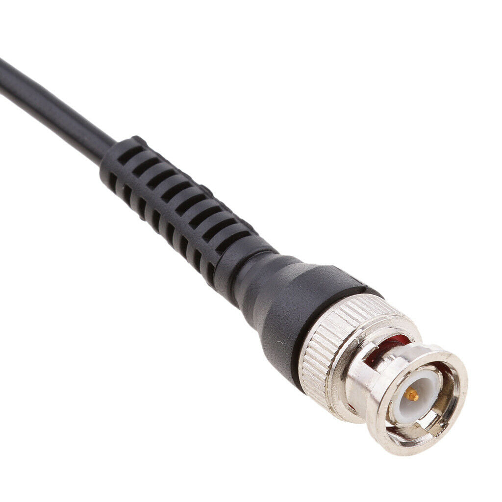 2pc BNC Q9 To Dual 4mm Stackable Shrouded Plug Test Leads Probe Cable