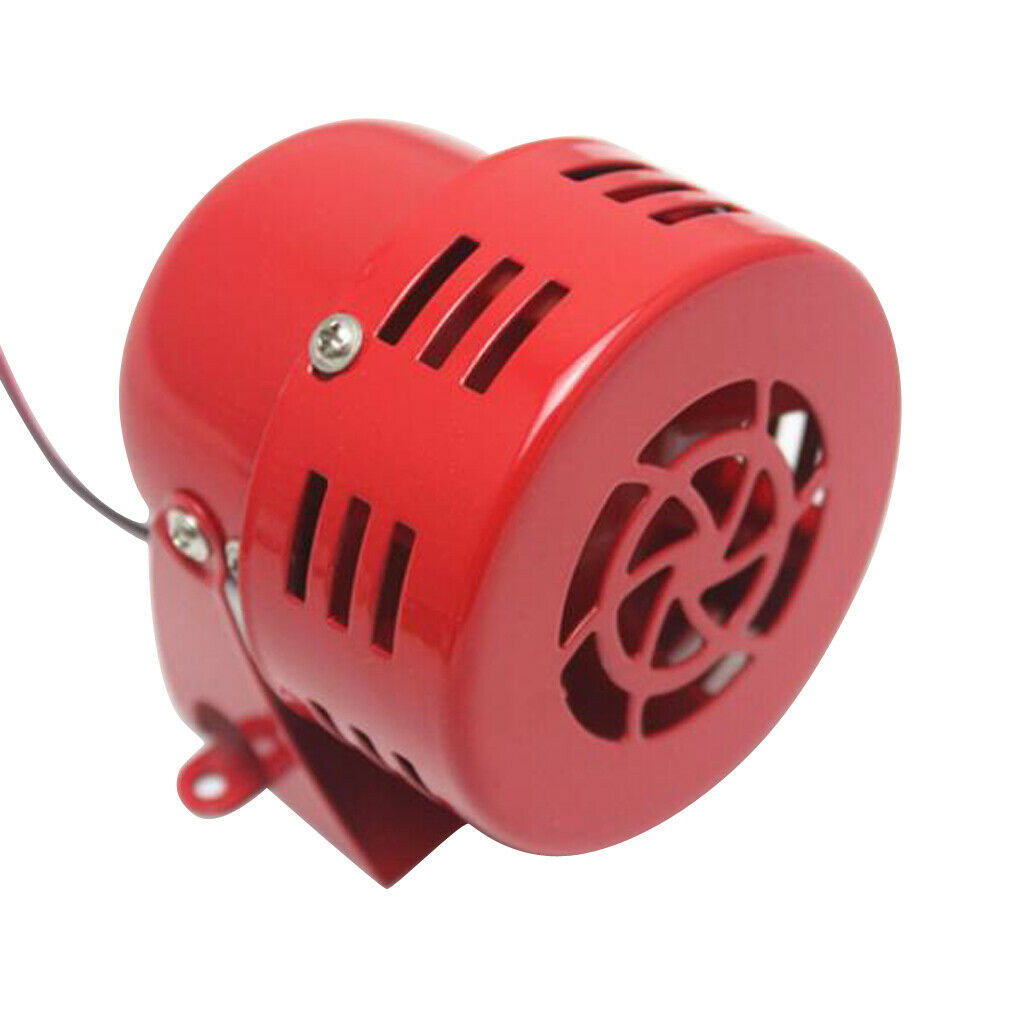 Car RV Motorcycle Electric Driven Air Raid Siren Horn Alarm Loud Sound
