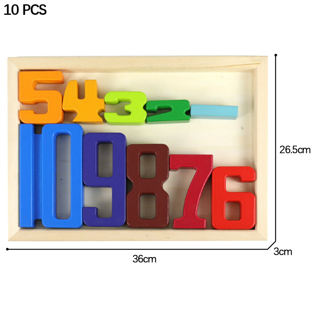Montessori Building Blocks Stackable Math Number Block Toys Gift for Kids