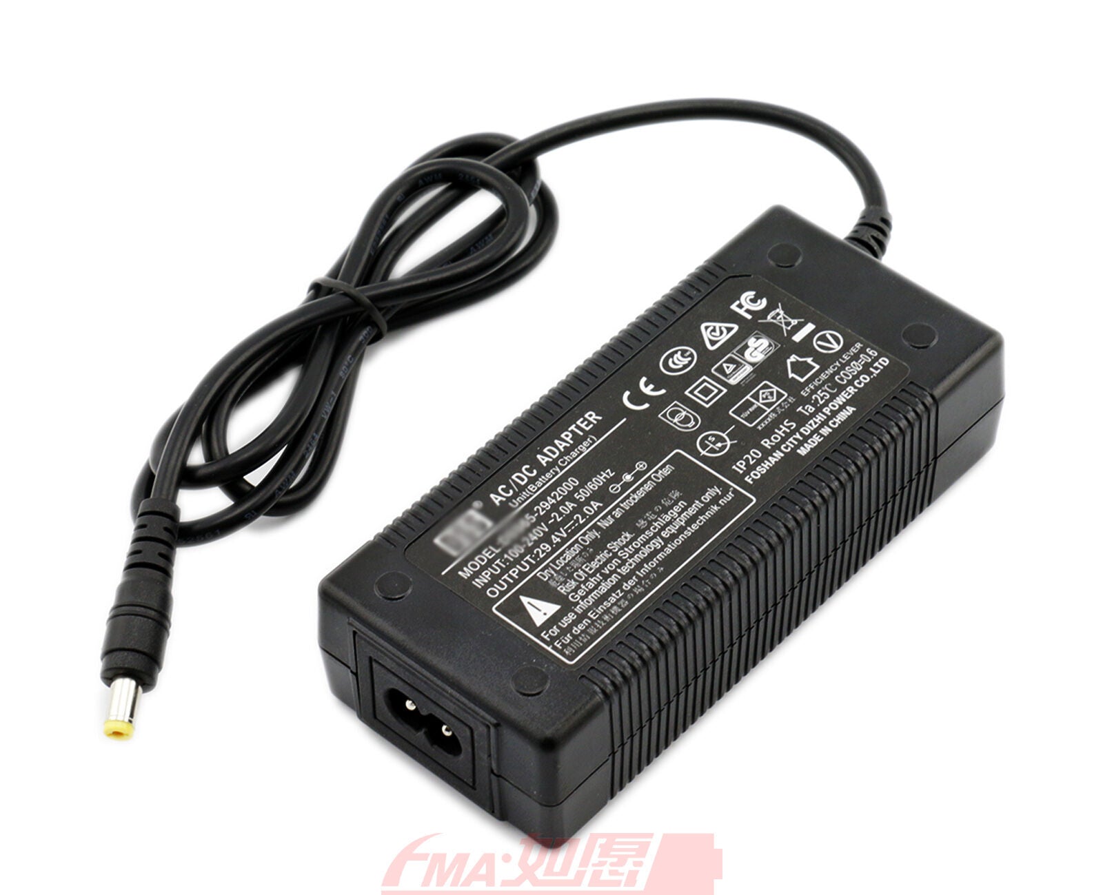 29.4V 2A Charger for 7S 25.2 25.9V Li-ion Li-Po or 8S 25.6V Li-Fe Battery UST