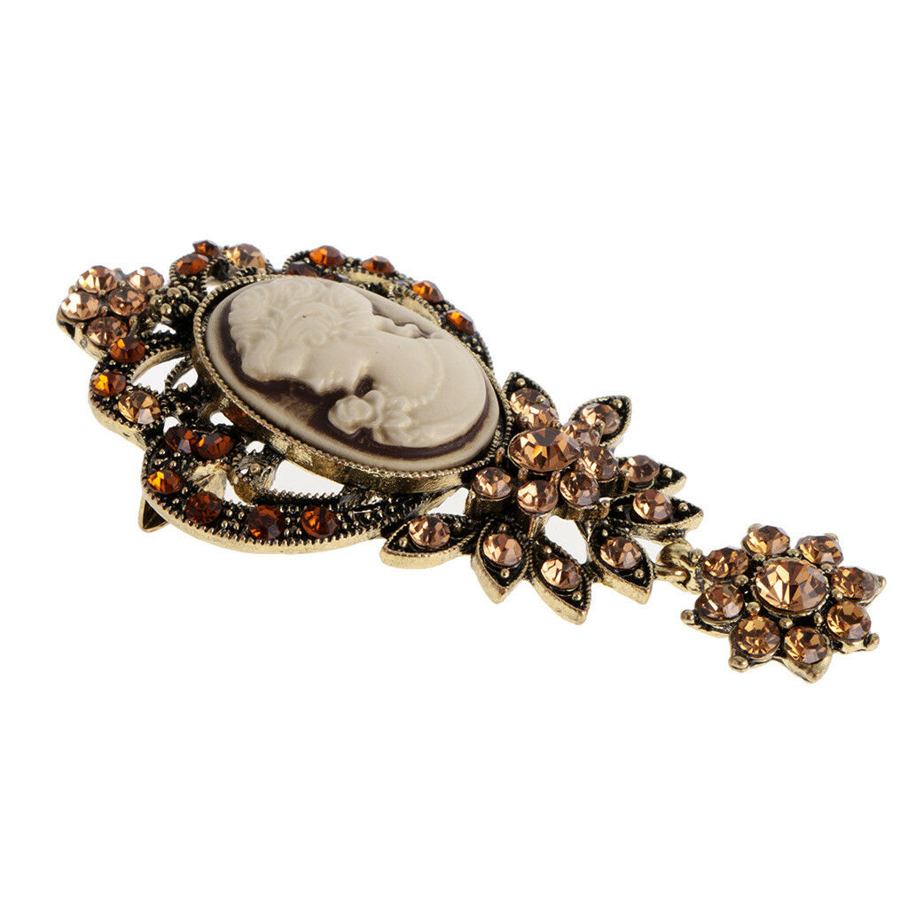 Western Women 's Brooch Pin Fashion Jewelry Multi-Size Rhinestone Accessory