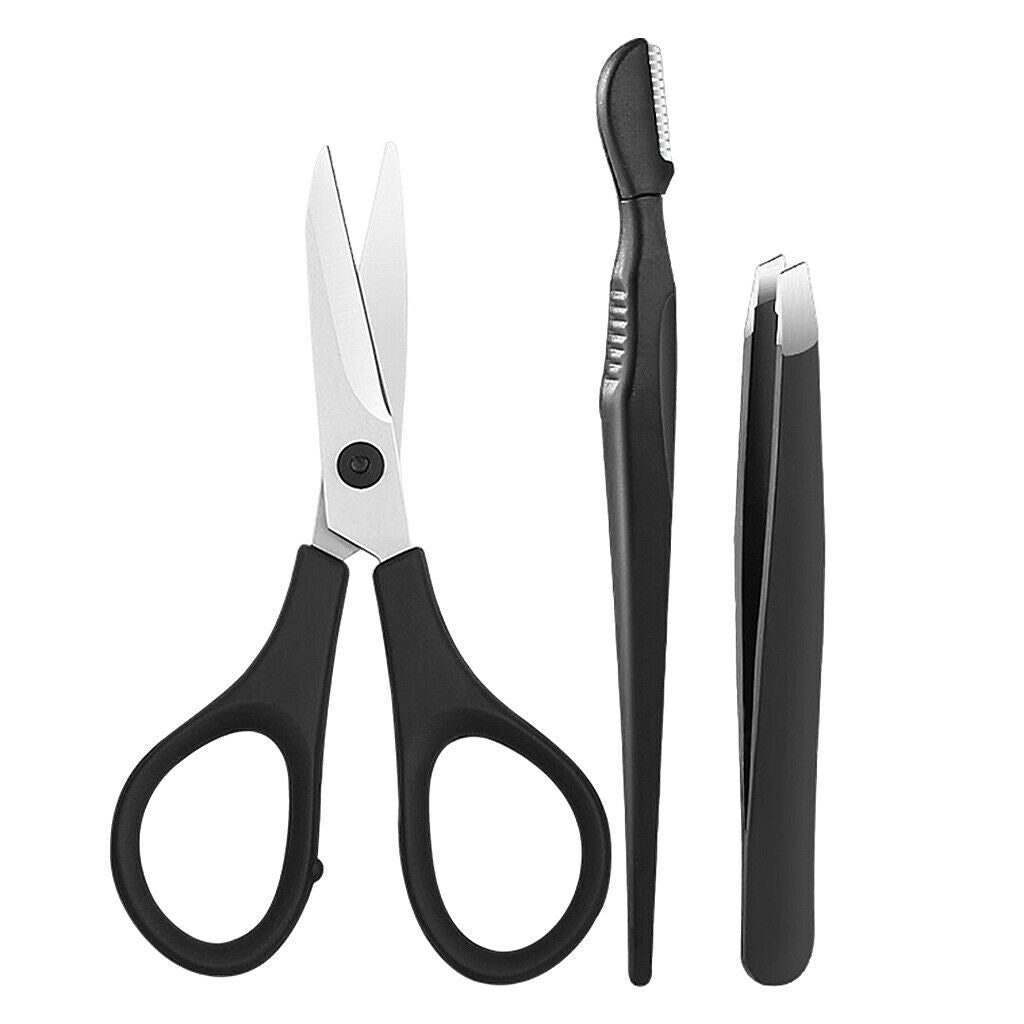 Professional 3pcs/set Eyebrow Trimmer Kit for Women Makeup Trimming Grooming