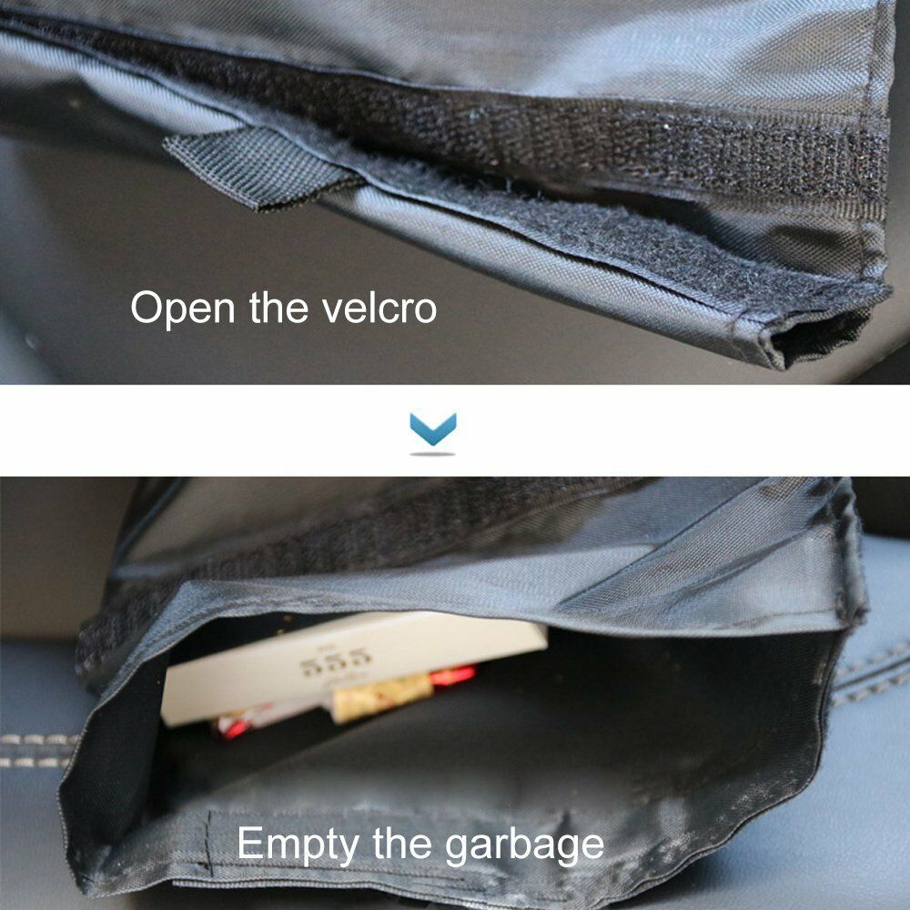 2x Trash Bags Car Trash Can Washable Leakproof Seatback Hanging Car Garbage Bags