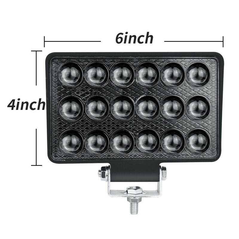 2PCS 54W Work Light Car Motorcycle Truck SUV OffRoad Driving Fog Lamp 12V-24V