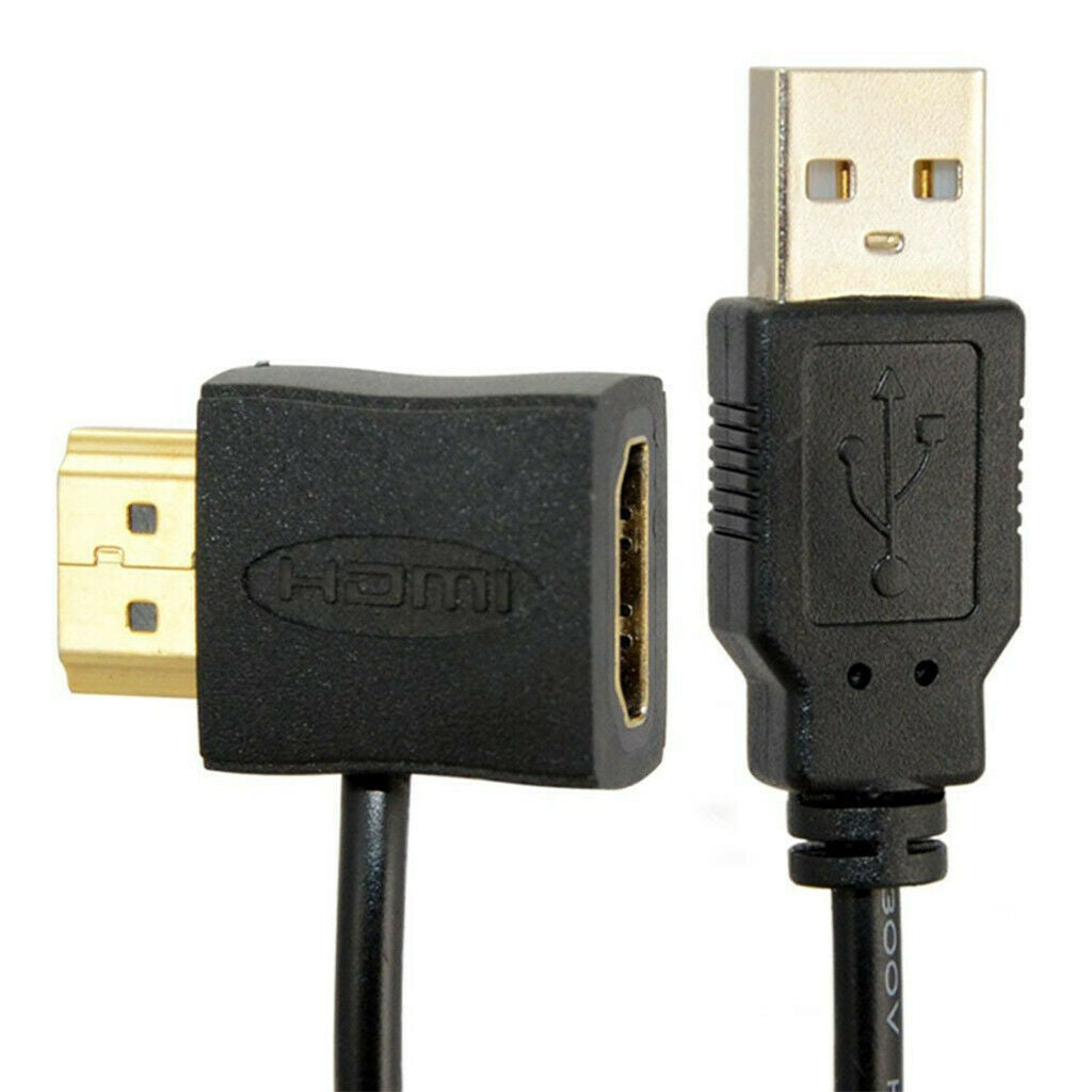 Male To Female Adapter Connector +USB 2.0 Charger Power Supply Cable Cord