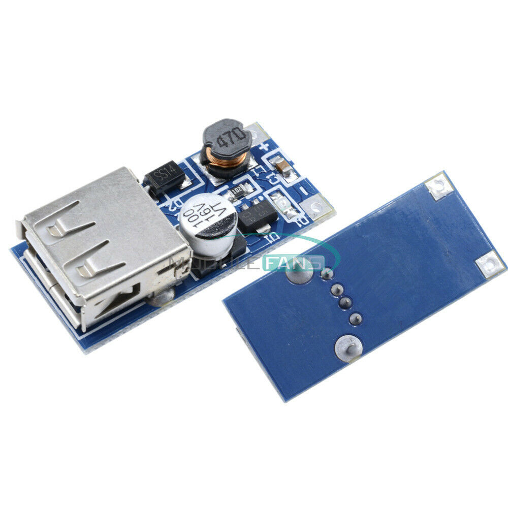 5PCS 0.9V-5V to 5V DC-DC Booster USB Mobile Step-up Power Supply Module Blue
