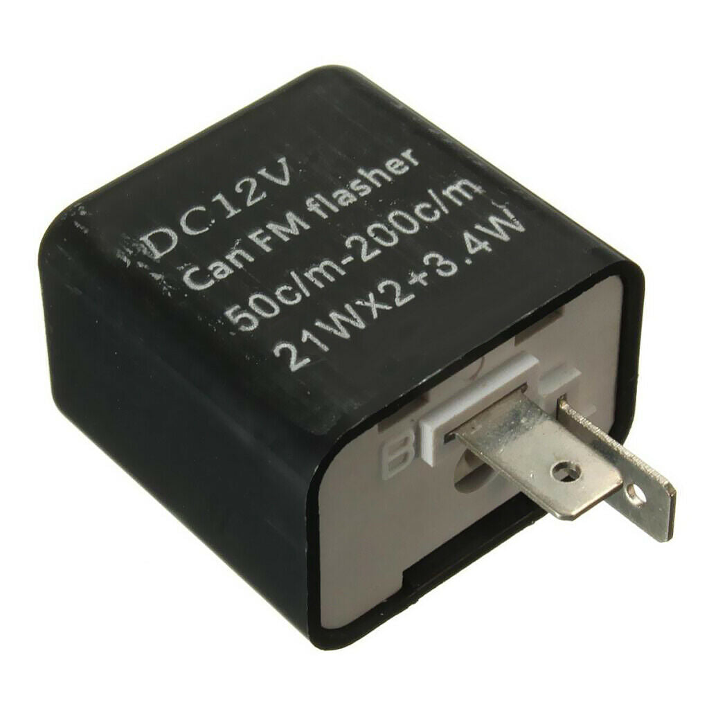 2PCS Motorcycle 12V 2-Pin Turn Signal LED Flasher Blinker