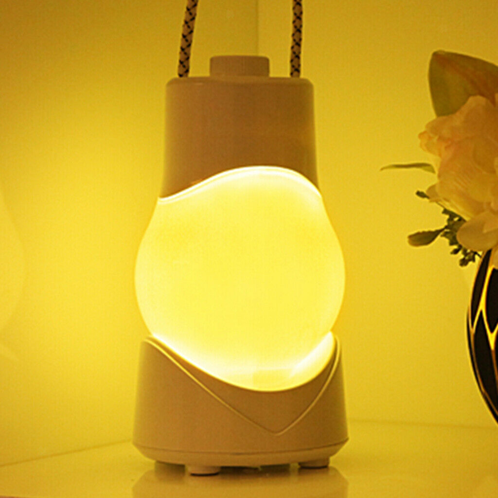 Creative Portable Night Light Bedside Table Night Lamp Decor Gifts Yellow