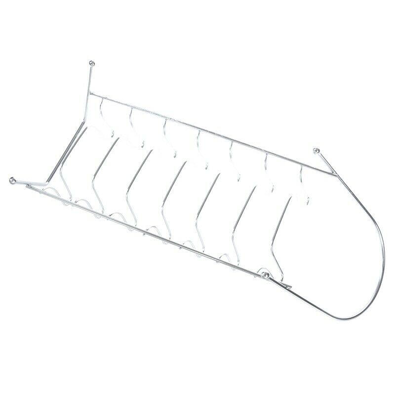 Plate Organizer 7 Slots Chrome Plated Dish Racks Countertop Drying Stand Q1L7L7