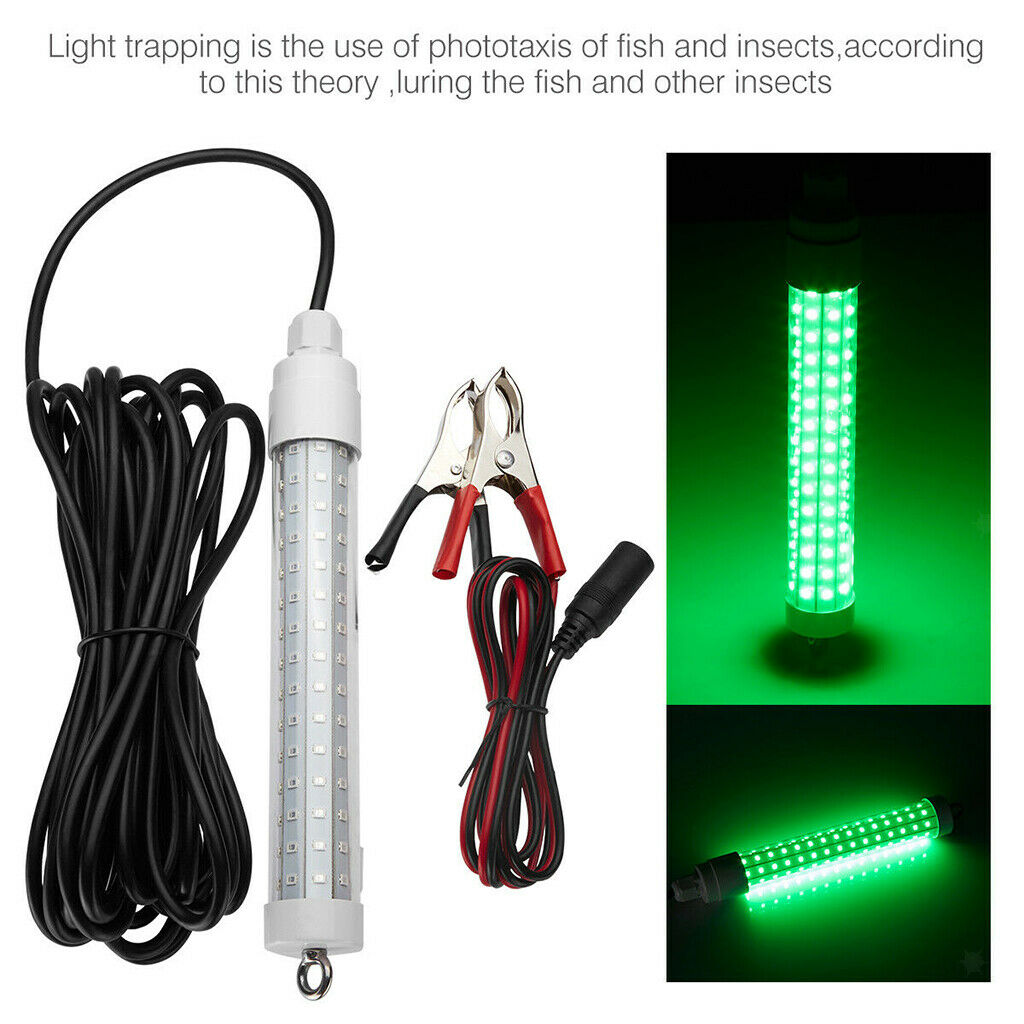 12v-24v 10.5W 120 LED 1000 Lumens IP68 Lure Bait Finder Night Fishing Light