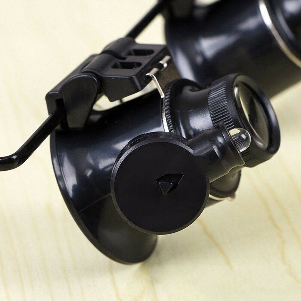 20X Loupe Magnifying Glasses Jeweler microscope Watch Repair Tool LED Magnifier.