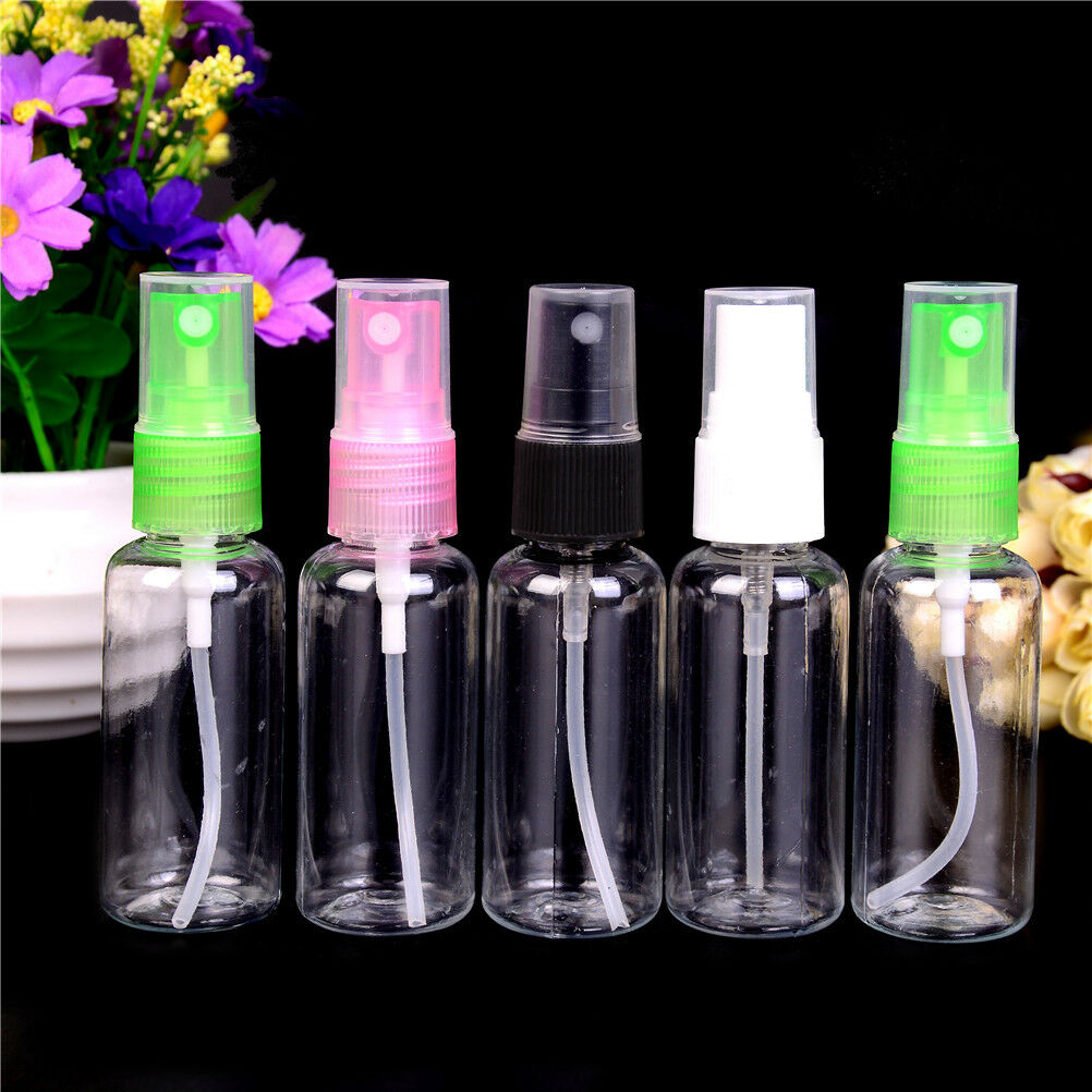 30ml 5Pcs Clear Transparent Plastic Perfume Atomizer Empty Small Spray Bott FG