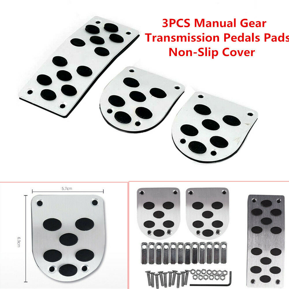 3X/1 Set Manual Gear Transmission Pedals Pads Car Gas Brake Pedal Non-Slip Cover