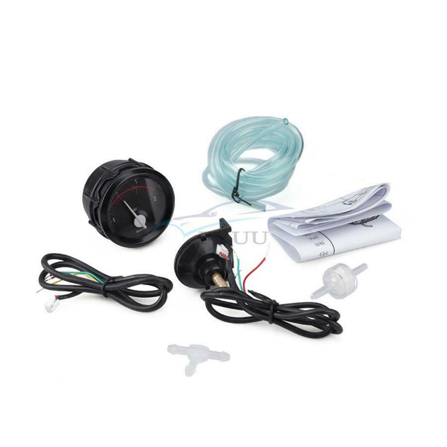 1PCS 52mm Car Motorcycle Universal LED Backlight Automatic Turbocharger Meter